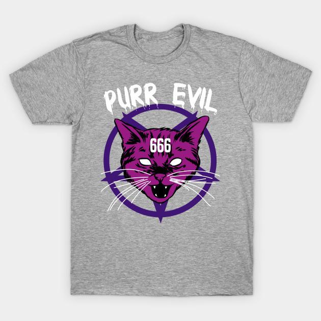 Buy Unisex Fashion TShirt purr evil cat 
