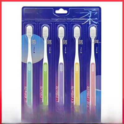 K404C Soft Bristle Toothbrush for Adults - Family Pack, Gum Protection, High-Density Small Head, Manual for Teeth Cleaning & Interdental Care.