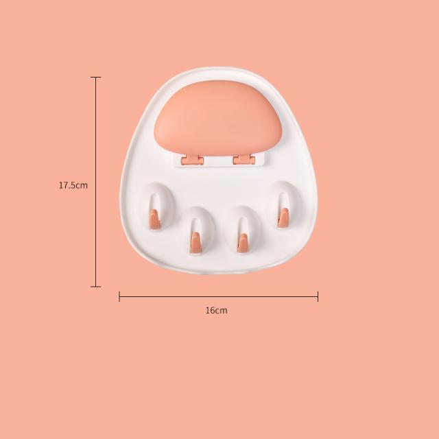 New Cat Claw Pot Lid Holder Rack Home Wall Decor Hook Punching-free Wall Organizer Shelves Pan Lid Drainer Stand Key Hanger Hook