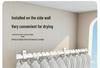 Wall-Mounted Folding Clothes Rack - Invisible, One-Piece Side-Hanging