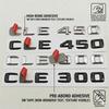 3D CLE450 CLE300 Rear Trunk Letters Badge Emblem For Benz CLE Class Gloss Black Chrome Car Logo Sticker Styling Accessories