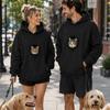 Pet Pouch Hoodie Cat Hoodie Big Size With Pouch Pull Pocket For Dogs Hoodies Front Cats Dogs Carrier Sweatshirts Side Zip Pocket