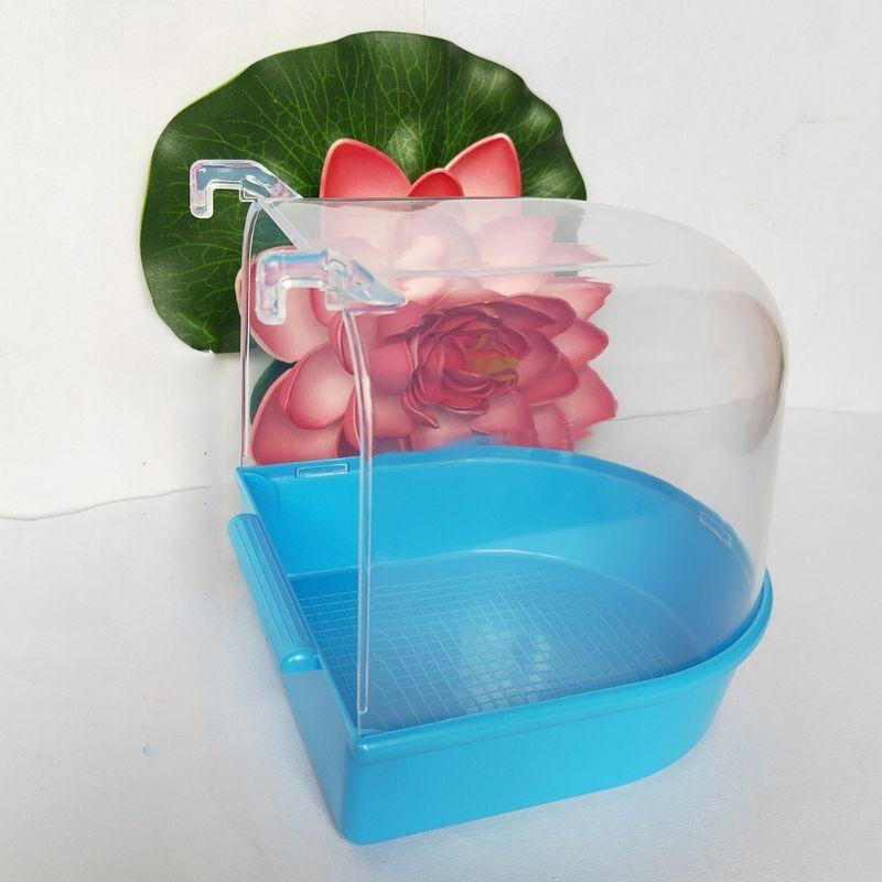Parrot Bathing Box with Detachable Base Cage Accessories for Budgie Lovebird top sale