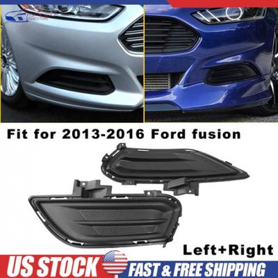 2X Front Ert Bumper Fog Light Cover Left+Right Fit For 2013-2016 Ford Fusion
