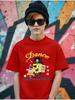 Bouncy SpongeBob Short Sleeve T Shirt Children Summer Cute Crewneck Casual Boys Girls 3-14