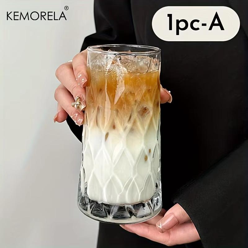 500ml Iced American Coffee Cup Very Suitable for - Whisky Diamond Mug Tea Cup Juice Glass Milk Water Cup Drinkware Rhombus