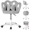 Vanity Chair Kids Desk Chair 360-Degree Swivel Makeup Adjustable Height Computer with Bow Pillow Children for Boys Girls In Home Bedroom Study Room