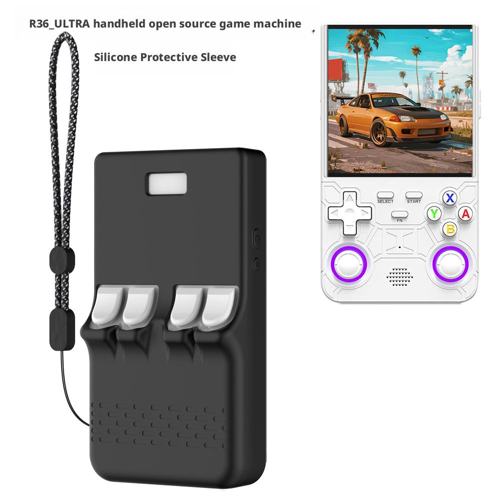 For R36 Ultra Silicone Protective Case Handheld Open-source Game Console Dustproof Anti Fall Protective Shell For R36 Ultra