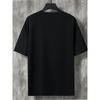 European Size Men's Casual Trendy Hamburger Graphic Print Comfortable Crew Neck Short Sleeve T-shirt, Oversized Loose Clothing Plus Size