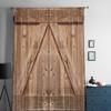 Wooden Door Sheer Curtain for Bedroom Tulle Voile Curtain for Kitchen Living Room Decor Window Treatment