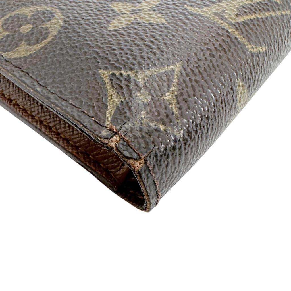 Louis Vuitton Cartes Crdit Monet Wallet Monogram Canvas Brown Unisex M61665 Used