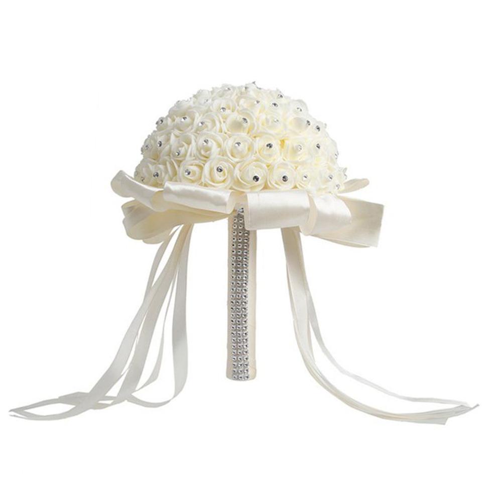 Romantic Wedding Bouquets Pearl Bridal Bouquets Artificial Hand Bouquet  Wedding Accessories