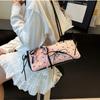 Sweet French Stick Underarm Bag French Armpit Bag All Match Bow Ribbon Shoulder Bag  Women