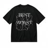 Men's T-shirt With Hand Gesture Silhouettes Graphic Unisex Black 100% Cotton Tee