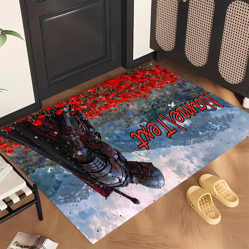 Medieval Knight (5) Personalized Name Office Carpet Stylish Decor for Living Room Bedroom Kitchen