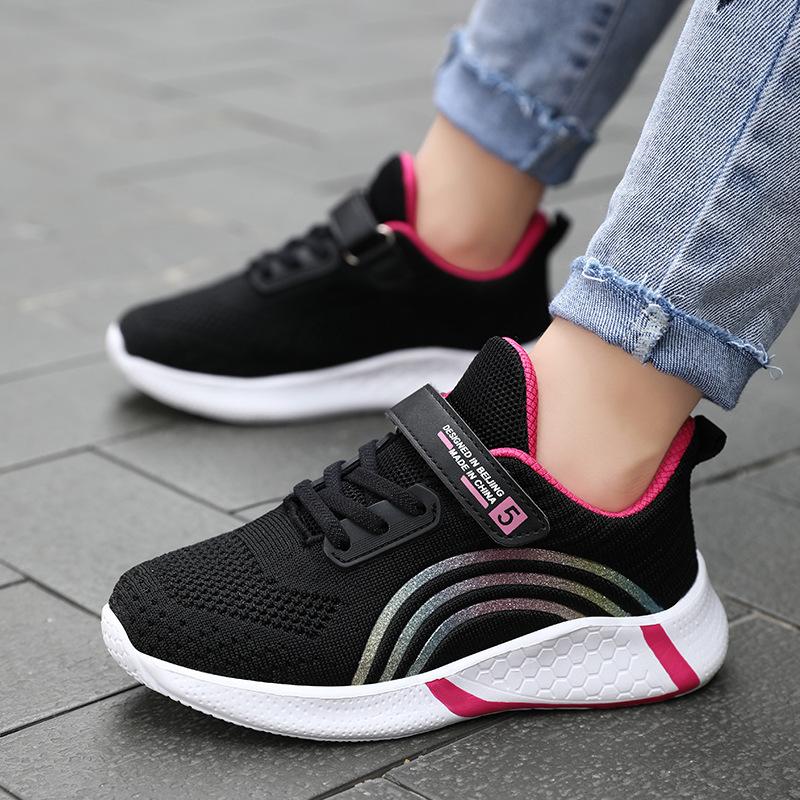 Red Trainers Shoes Kids Girls Comfortable Platform Girl Sports Shoes Children's Running Sneakers