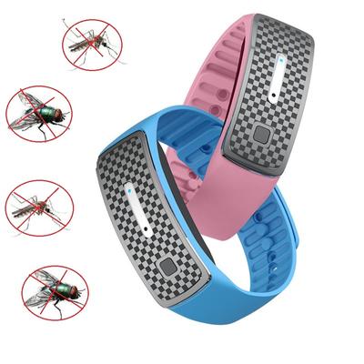 Pulseira repelente de pragas Pulseira repelente de insetos sônica Pulseira à prova d'água para controle de insetos Pulseiras anti-mosquito para adultos e crianças