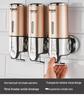 Wall-Mounted Stainless Steel Manual Soap Dispenser for Bathroom