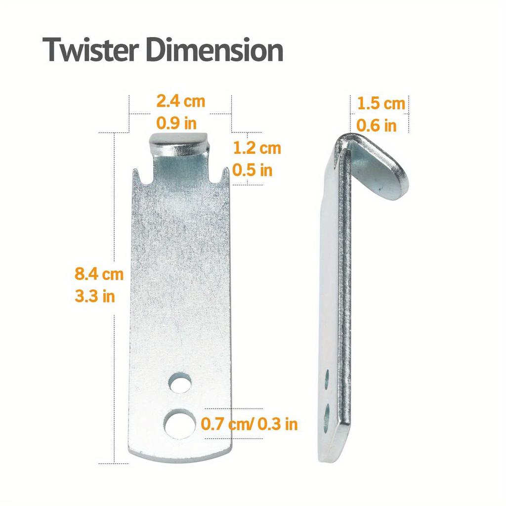 1 Pc Fence Wire Twister for T Post Clips, Time Saver Barb Wire Fence Tools Easy To Use Strong Enough To Twist Any Fencing Wire