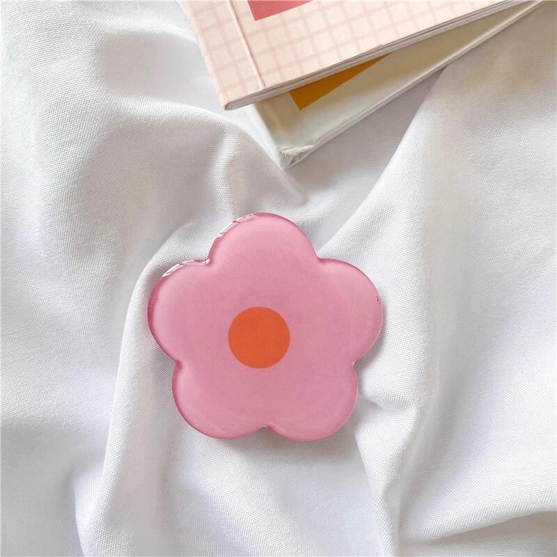 Anvelo Acrylic Flower Retractable Magnetic Phone Ring Holder (Random color shipping)