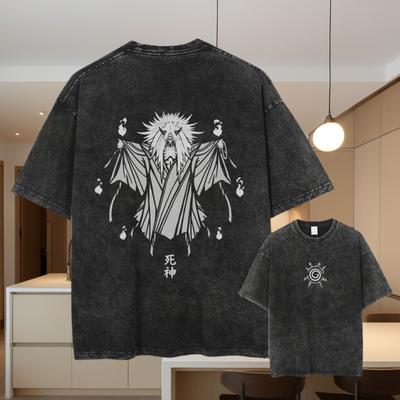 T-shirt da uomo Harajuku Vintage Lavata Stampa Grafica Anime Death Note T-shirt Oversize Cotone Moda Streetwear Top Unisex