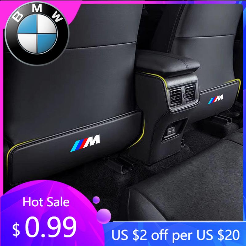 BAGZ5 2026 Car Sticker Car Anti-dirty Seat Back Protective Mats Anti Kick Pads For BMW M Sport M2 M3 M4 M5 M6 E46 E90 E60 F10 F30 E39