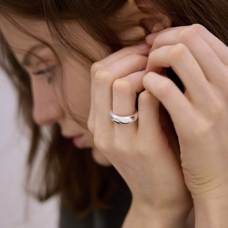 PAIGEFLYNN JEWELRY [925 Silver] Essential Semi-Bold Ring