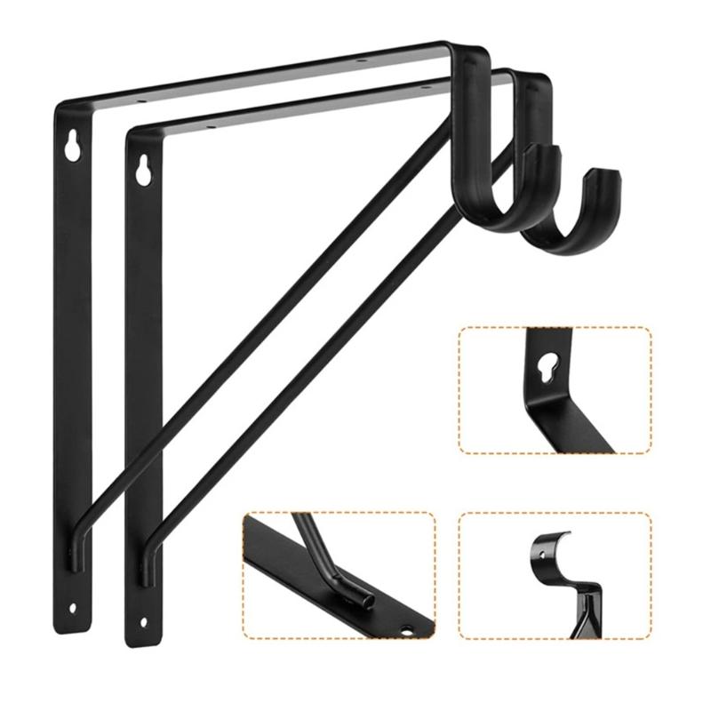 Heavy Duty Closet Shelf Brackets Set Iron Closet Storage Shelf Brackets Set Wall Mounted Organizes Supports for House