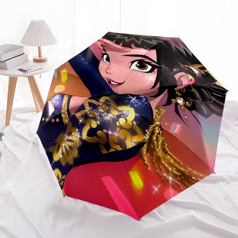 1pc KPop Demon Hunters ZOEY1 Umbrella, Sun Protection, And UV Shielding. It Has Eight Sturdy Ribs for Outdoor Use And Perfect Gift