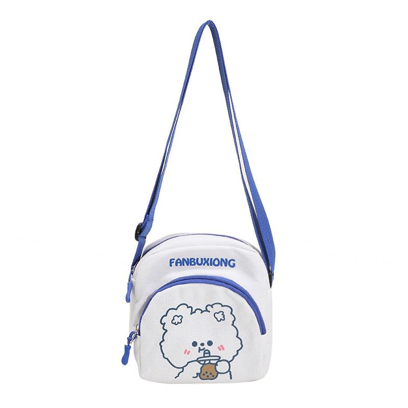 Women's Trendy Shoulder Bag, Cartoon Cute Small Round Bag, Daily Matching Change Bag for Male and Female College Students