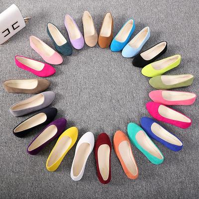 Mujeres Niñas Sólido Tamaño grande Slip On Flat Low Comfort Casual Zapatos individuales