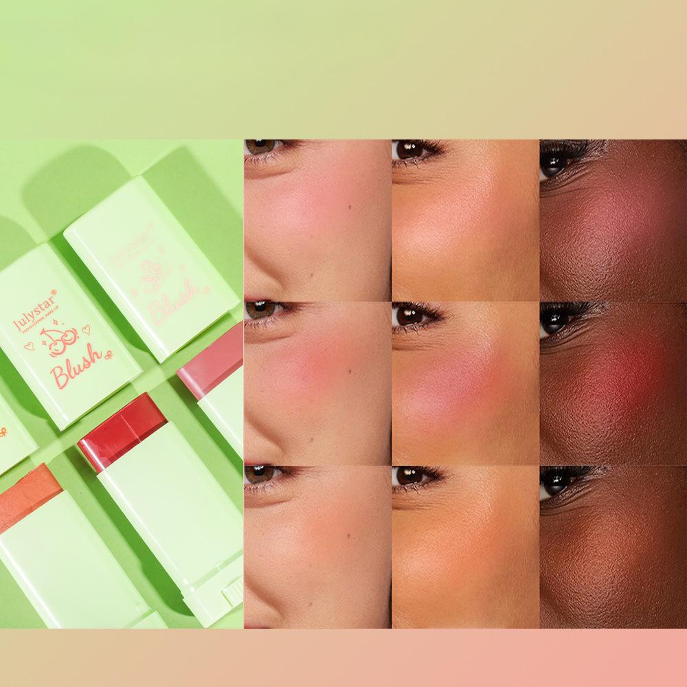 Rosto Natural Matte Blush Balm Expansivo Alto Brilho Gloss e Blush Stick
