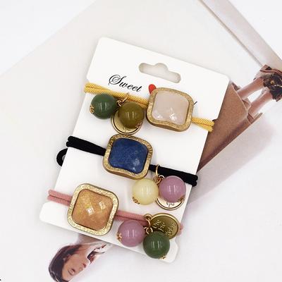 3-piece Set of Chic Coin Drop Hair Ties