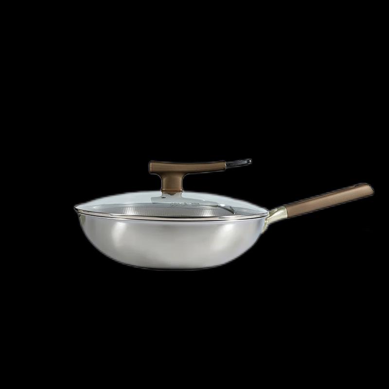 Chuidahuang 34cm Titanium Alloy Non-stick Wok