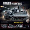 Druhá světová válka WW2 Armáda Vojáci Pancéřový Polopásový Hlavní Stan Tank Stavebnice Kostky Model DIY Montáž Hračky Pro Děti
