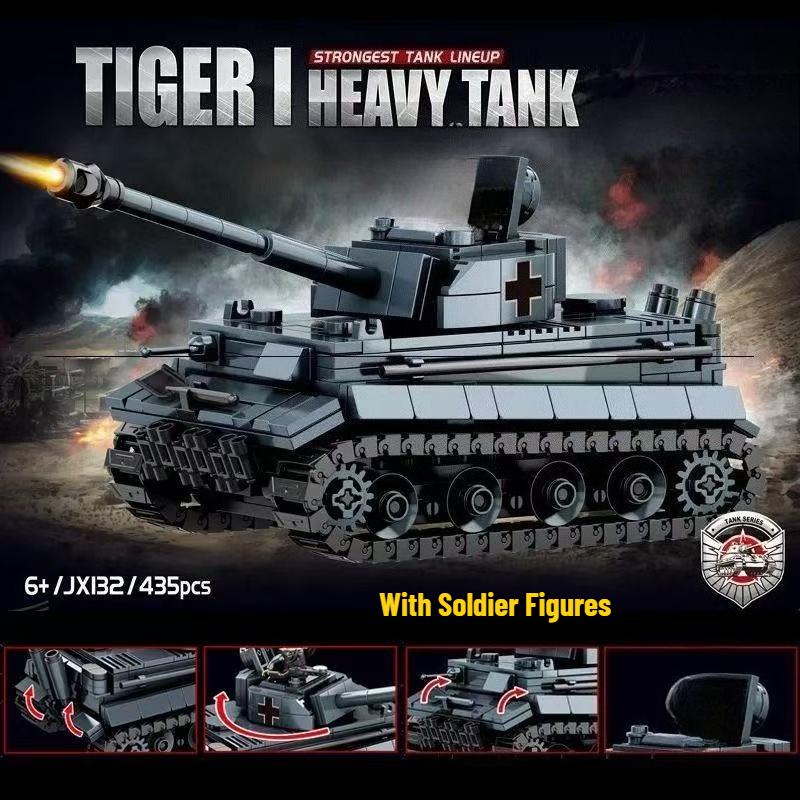 Druhá světová válka WW2 Armáda Vojáci Pancéřový Polopásový Hlavní Stan Tank Stavebnice Kostky Model DIY Montáž Hračky Pro Děti