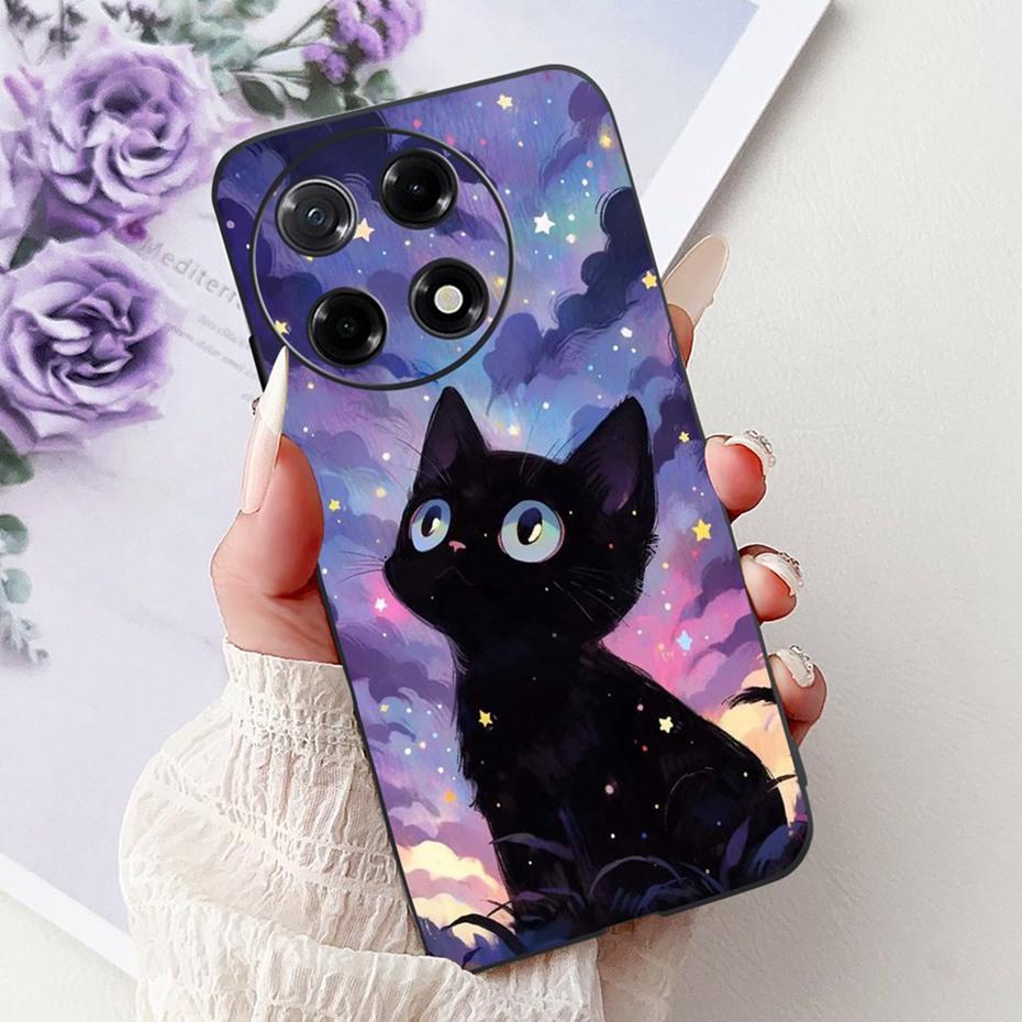 New Design Phone Case For Tecno Camon 30S Pro Camon30S CLA5 CLA6 Black Silicon Soft TPU Back Cover For Camon 30S 30SPro 4G