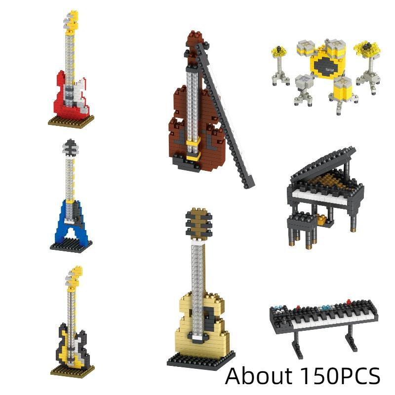 Brickpals Music Series Compatible Piano And Guitar Set For Kids