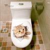 Home Decor Cute Cat Dog Toilet Lid Cover Decal Wall Art Sticker Bathroom Home Decor