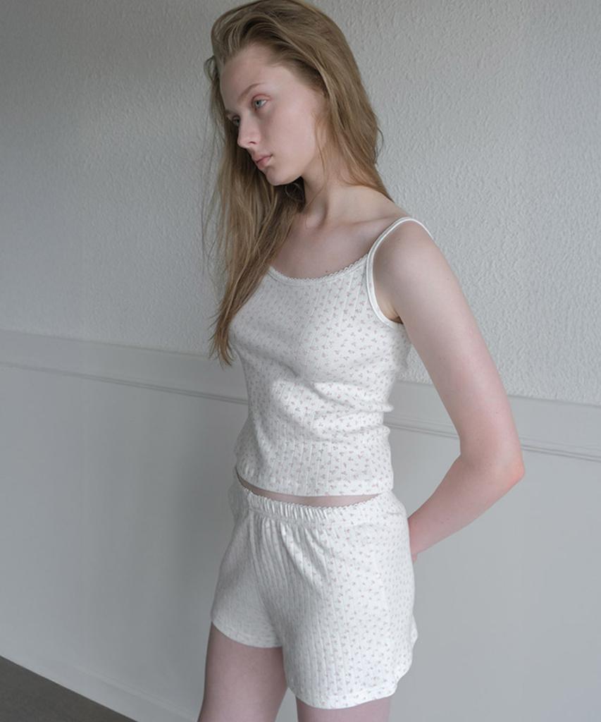 TARVERT Lucy Eyelet Shorts - Ivory