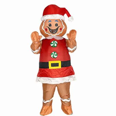 Halloween Gingerbread Man Inflatable Costume, Adults