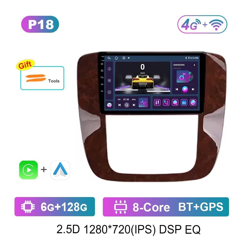 9 '' for GMC Yukon Chevrolet Tahoe Suburban 2008 - 2012 Android OS Car Radio Multimedia Video Player 4G GPS Navi WiFi HD Screen