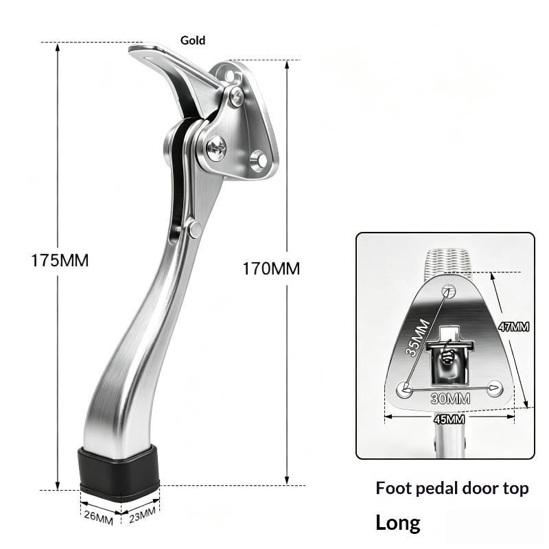 1Pcs Anti Collision Easy Pedal Floor Holder Kick Down Door Stopper Hardware Wall Protectors Door Holder