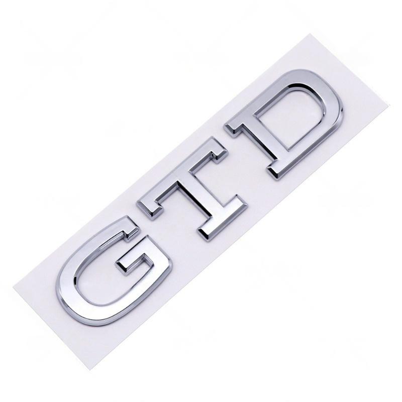 1 Peça Decalque Traseiro 3D ABS para Porta-Malas de Carro Emblema com Letras GTD Adesivos Para Golf 4 5 6 7 MK4 MK5 MK6 MK7 Acessórios de Emblema