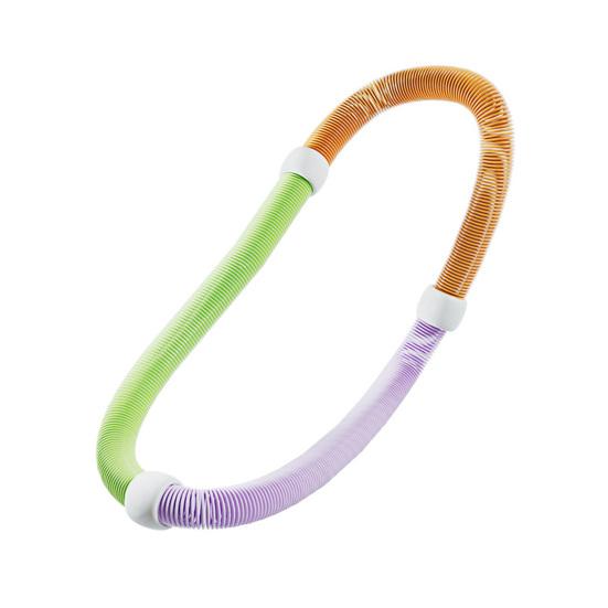 Weighted Soft Spring Hoop Waist-Friendly Foldable Fitness Hoop Portable Home Gym Men Women Adults Body Waist Slimming Exercise Equipment