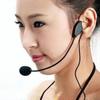 3.5mm Wired Headset Mic for Voice Microphone Headworn Amplifier Loudspeaker