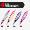 TEASER Fishing J125 Fishing Accessories Bait Saltwater 80g 100g 150g Luminous Vertical Slow Pitch Lead Fishing Lure Metal Jigs
