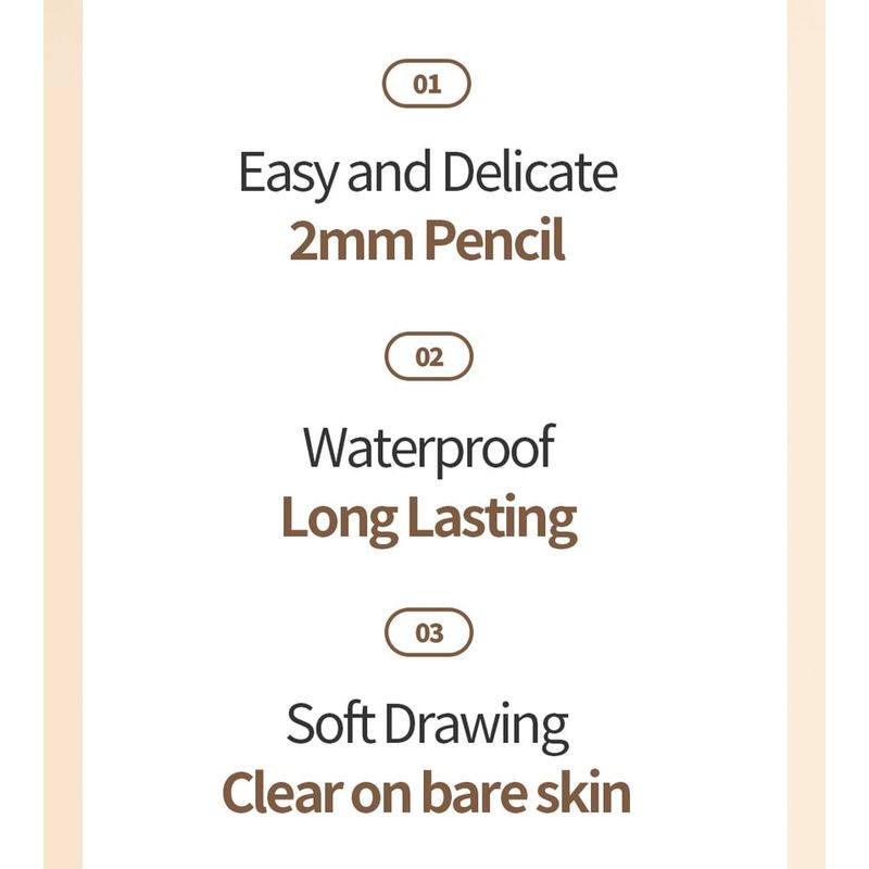 COSNORI - Slim Eyebrow Pencil - 5 Colors