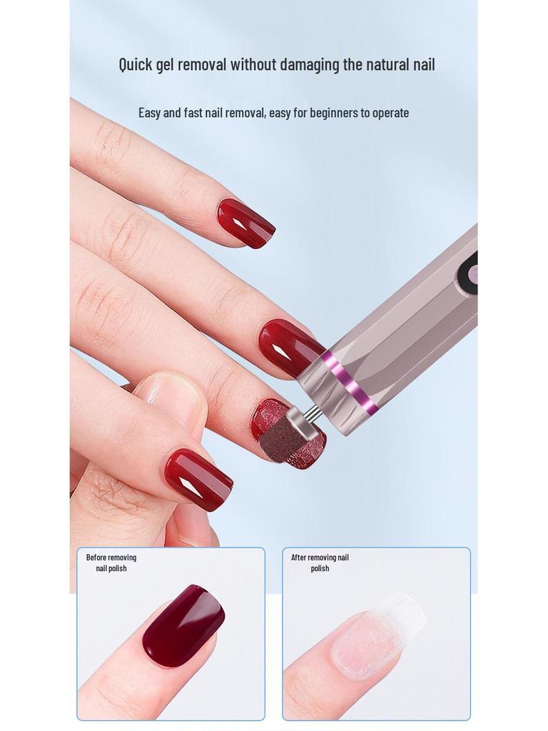 Dual-Function Automatic Pedicure & Nail Art Machine with Two Heads and Nine Grinding Gears