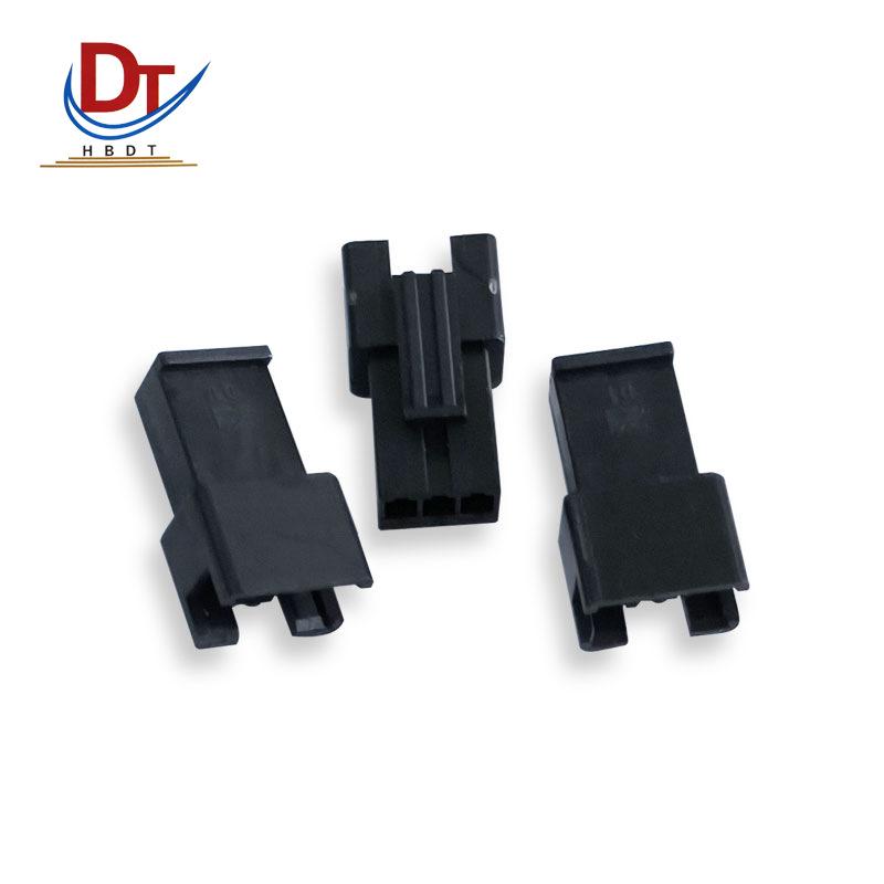 Black Automotive 3-Pin Plastic Connector for Electric Toy Wiring